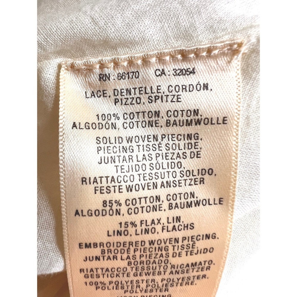 Anthropologie Vanessa Virginia Shift Dress Size 2 Graduation Bridal Cottagecore‎ - Picture 7 of 8